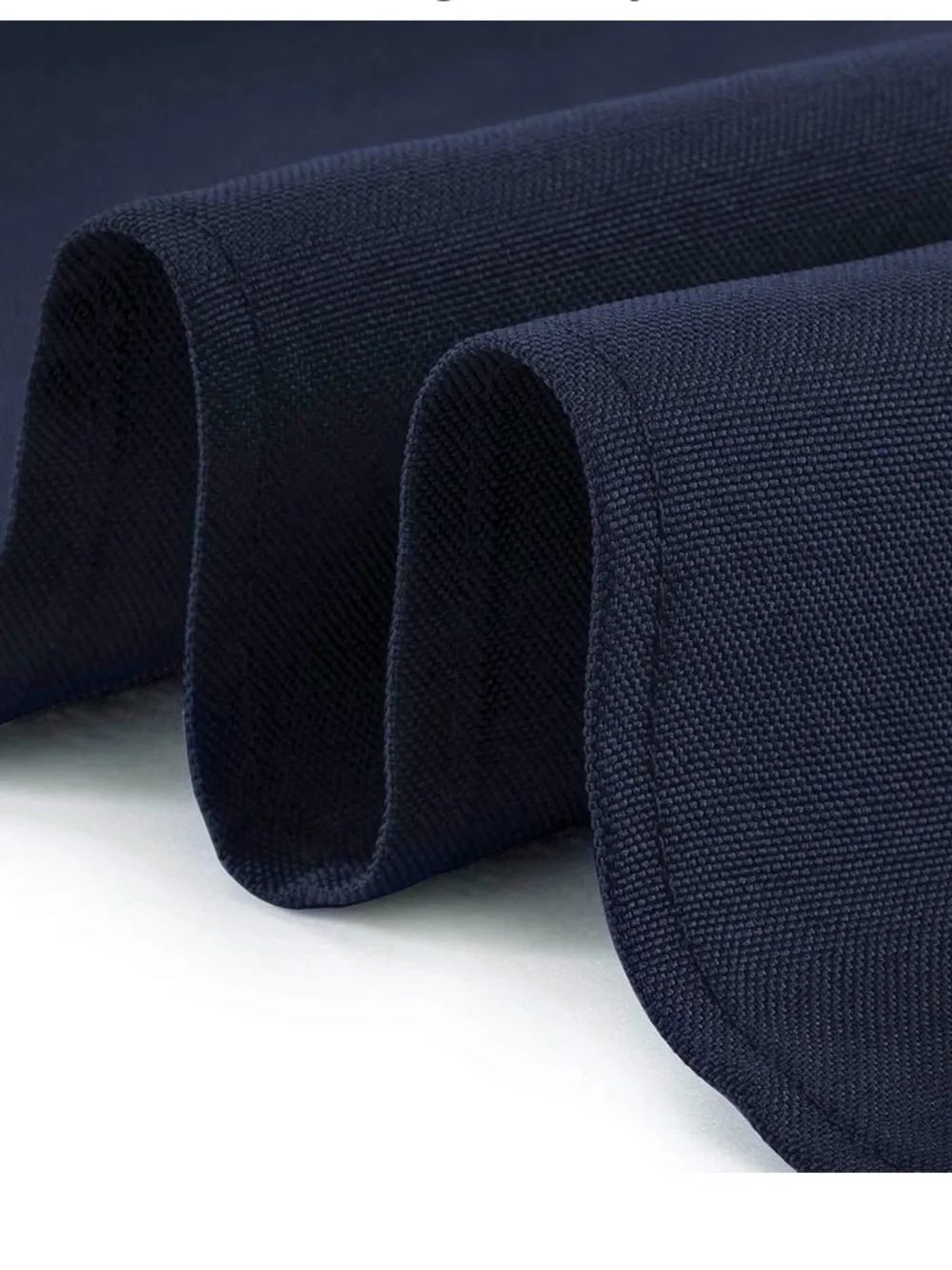 Table Linens - Navy Tablecloth 90”x156” Rectangular - Picture 3 of 4